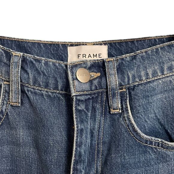 FRAME Le Jane Angled Seams in Kessler Straight Leg Jeans Size 26 - Picture 4 of 12